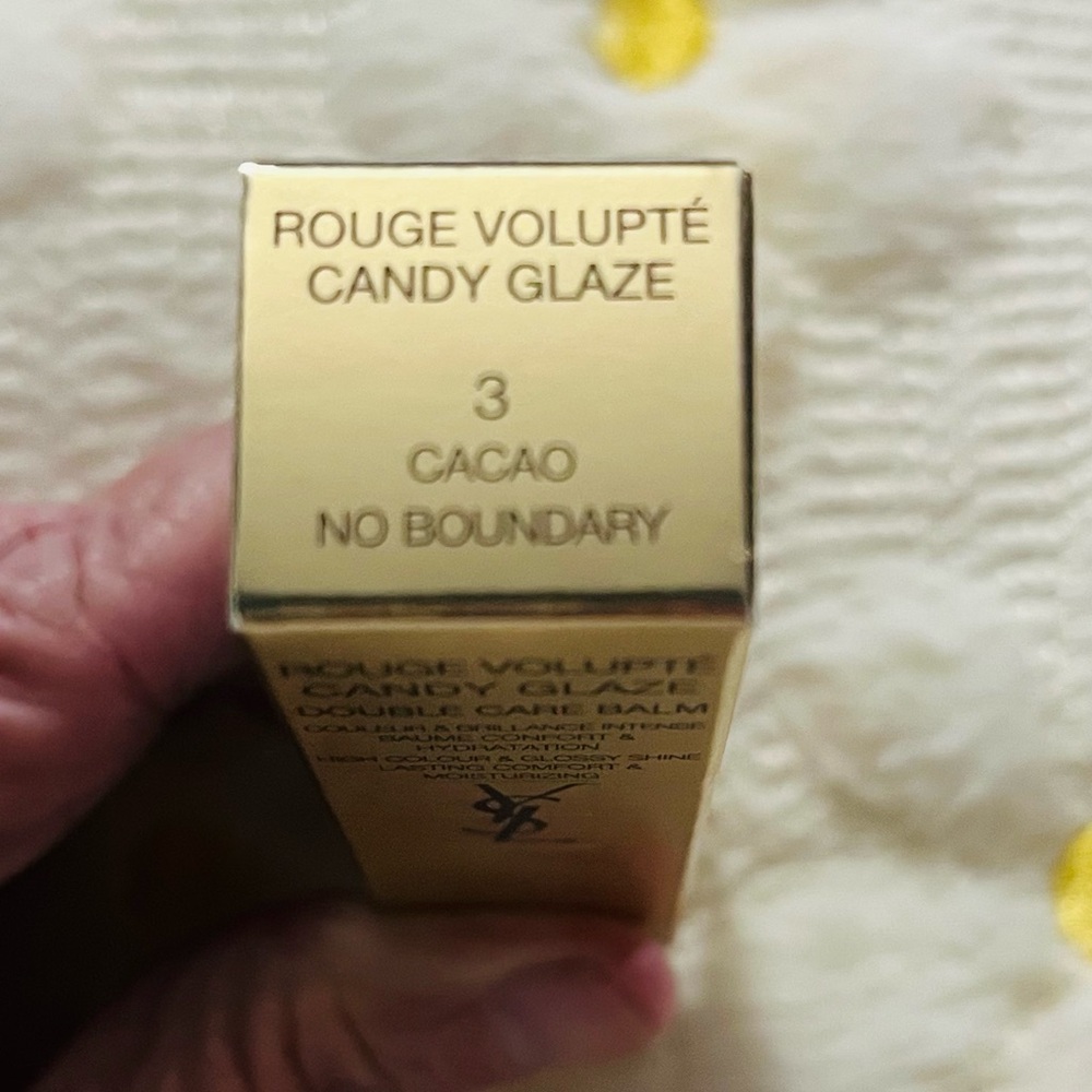 Yves Saint Laurent Rouge Volupté Candy Glaze Balm Shade 3 - Cacao - No Boundary - Picture 3 of 3